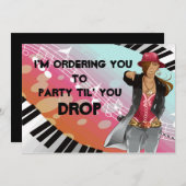 Invitation Ensemble de poussin de hip hop (Devant / Derrière)