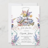 Invitation Ensemble de thé Prairie de fleurs sauvages Enterre (Devant)