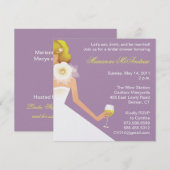 Invitation Ensemble des vins de la marée (lilas) (Devant / Derrière)
