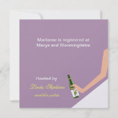 Invitation Ensemble des vins de la marée (lilas) (Dos)