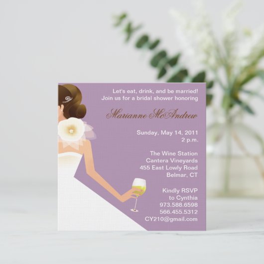 Invitation Ensemble des vins de la marée (lilas) (Debout devant)