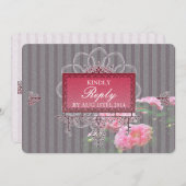 Invitation Ensemble d'invitation de mariage Baroque Glamour, (Devant / Derrière)