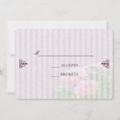 Invitation Ensemble d'invitation de mariage Baroque Glamour, (Dos)