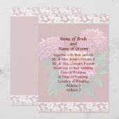 Invitation Ensemble d'invitation de mariage Dahlia Kidds Clim (Devant / Derrière)