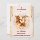 Invitation Ensemble d'invitation de mariage pour temple indie (Devant)