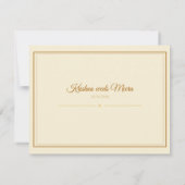 Invitation Ensemble d'invitation de mariage pour temple sud-i (Dos)
