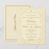 Invitation Ensemble d'invitation de mariage pour temple sud-i (Devant / Derrière)
