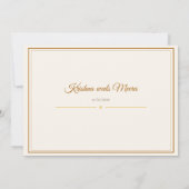 Invitation Ensemble d'invitation de mariage pour temple sud-i (Dos)