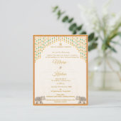 Invitation Ensemble d'invitation de mariage pour temple sud-i (Debout devant)