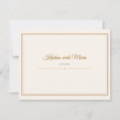 Invitation Ensemble d'invitation de mariage pour temple sud-i (Dos)