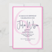 Invitation Ensemble d'invitation pour les 50 ans de style mod (Devant)