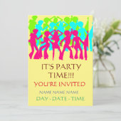 Invitation Ensemble d'invitations anniversaires de enfants (Debout devant)