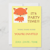 Invitation ensemble d'invitations d'anniversaire pour enfants (Devant)