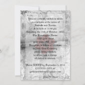 Invitation Ensemble gothique Faded Red Floral Mariage Accesso (Dos)