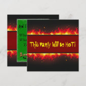 Invitation Ensemble heureux de flamber de Halloween (Devant / Derrière)