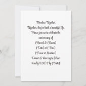 Invitation Ensemble intemporel | Vows classiques (Dos)