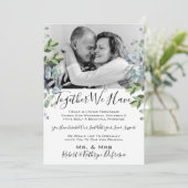 Invitation Ensemble Nous avons avec photo Vow Renouvellement (Debout devant)