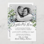 Invitation Ensemble Nous avons avec photo Vow Renouvellement (Devant / Derrière)