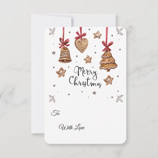 Invitation Ensemble PNG de biscuits au gingembre 3D – Clipart (Devant)