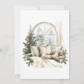 Invitation Ensemble Réinventé Fête de Noël Rustique (Dos)