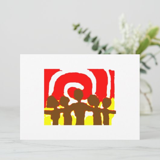 Invitation ensemble rouge (Debout devant)