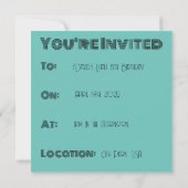 Invitation Ensemble Tiki Mask Corn Hole  (Dos)