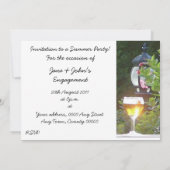 Invitation ensoleillée de partie de bière (Dos)