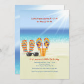 Invitation ensoleillée de rivage (Devant / Derrière)