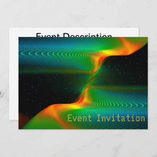 Invitation Entangage quantique (Devant / Derrière)