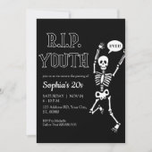 Invitation Enterrement de ma jeunesse, RIP 20 ans (Devant)