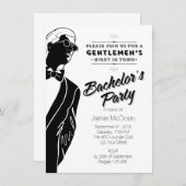 Invitation Enterrement de vie de garçon (Devant / Derrière)