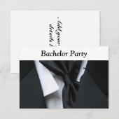 Invitation Enterrement de vie de garçon (Devant / Derrière)