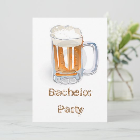 Invitation Enterrement de vie de garçon (Debout devant)