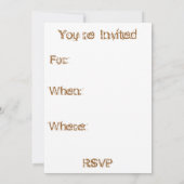 Invitation Enterrement de vie de garçon (Dos)