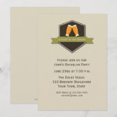 Invitation Enterrement de vie de garçon bière Toast (Devant / Derrière)