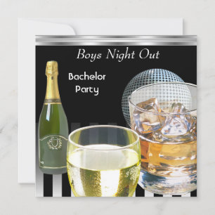 Invitation Enterrement de vie de garçon Boissons pour hommes