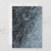 Invitation Enterrement de vie de garçon moderne noir et or (Dos)