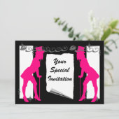 Invitation Enterrement de vie de garçon sophistiqué (Debout devant)