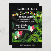 Invitation Enterrement de vie de garçon ! Texte modifiable (Devant / Derrière)