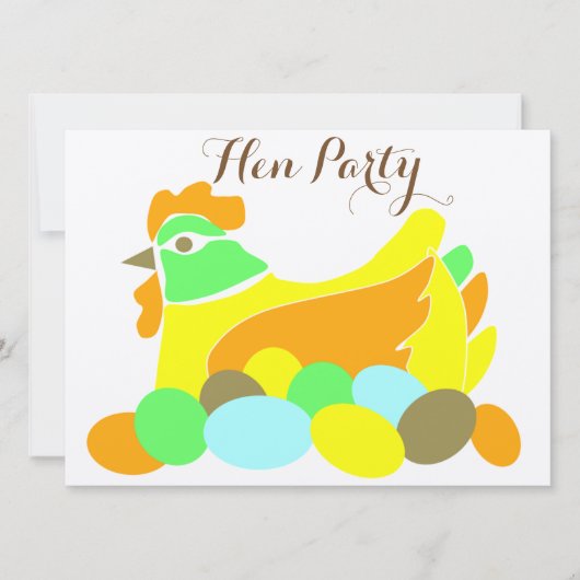 Invitation Enterrement de vie de jeune fille (Devant)