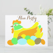 Invitation Enterrement de vie de jeune fille (Debout devant)