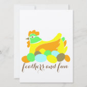 Invitation Enterrement de vie de jeune fille (Dos)