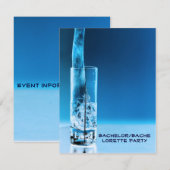 Invitation Enterrement de vie de jeune fille (Devant / Derrière)