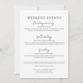 Invitation Enterrement de vie de jeune fille à Miami Beach (Dos)