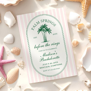 Invitation Enterrement de vie de jeune fille à Palm Springs B