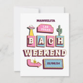 Invitation enterrement de vie de jeune fille au casino de las (Devant)