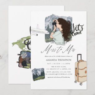 Invitation Enterrement de vie de jeune fille Aventure Mme Mou