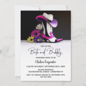 Invitation Enterrement de vie de jeune fille Boots and Bubbly (Devant)
