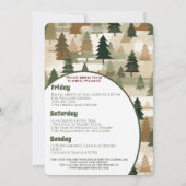 Invitation Enterrement de vie de jeune fille carreau de flane (Dos)