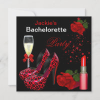 Enterrement de vie de jeune fille chaussure rouge